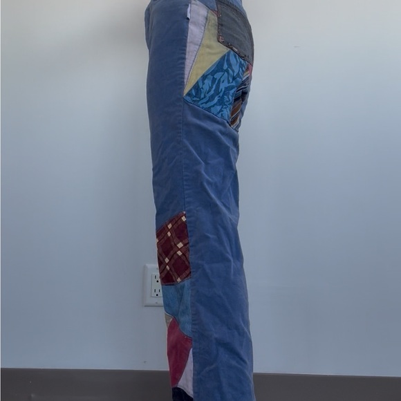 Vintage Patchwork Mary-Kate&Ashley Blue Women's Trousers - Picture 2 of 13